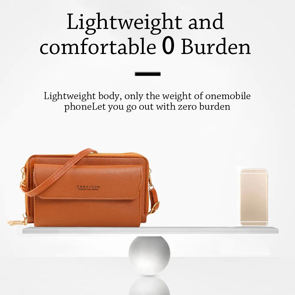 The Minimalist Multi-Compartment Crossbody Phone Wallet