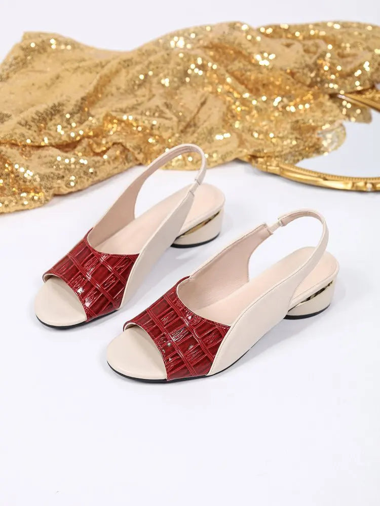 Elegant Mid-Heel Sandals