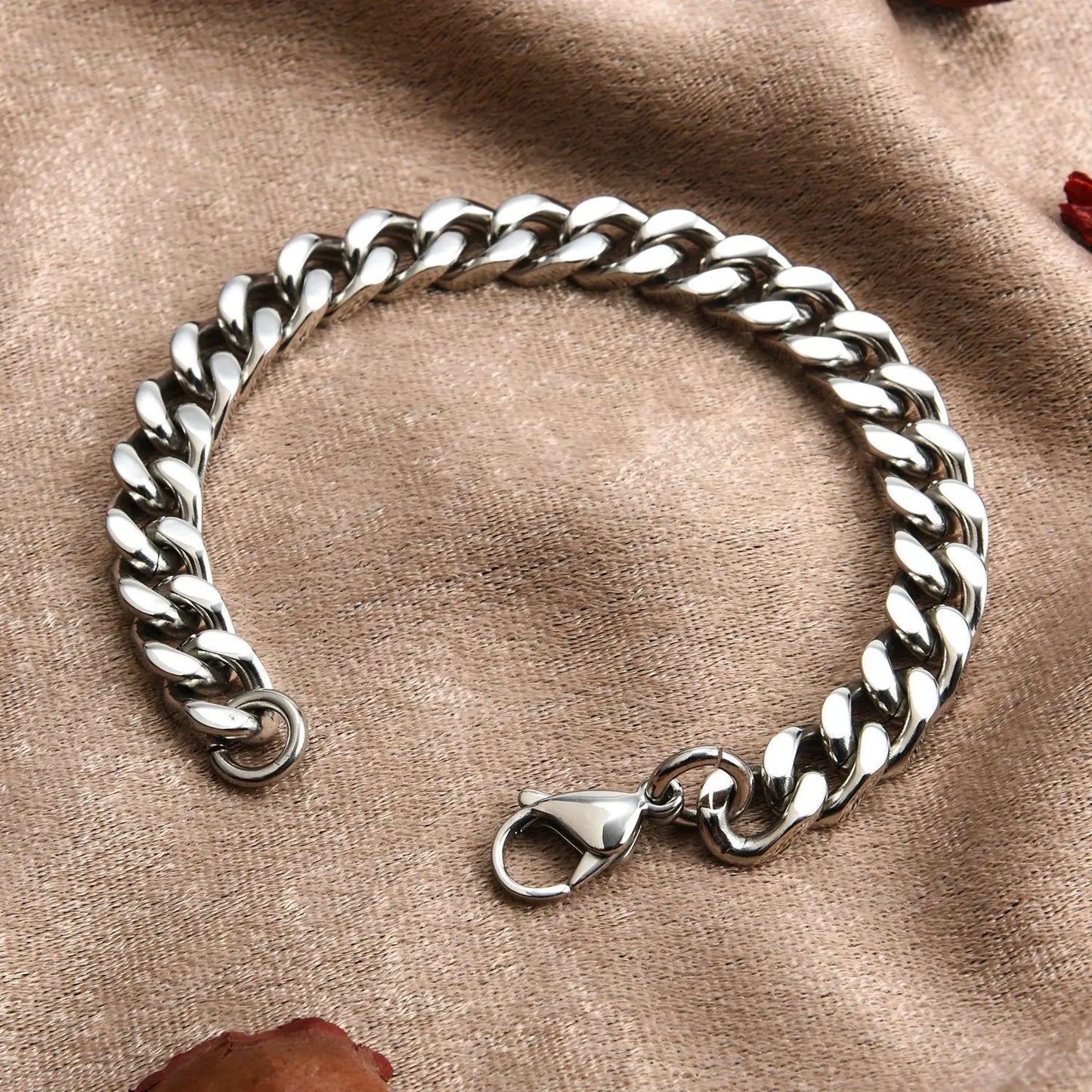 Men's Stainless Steel Cuban Link Bracelet