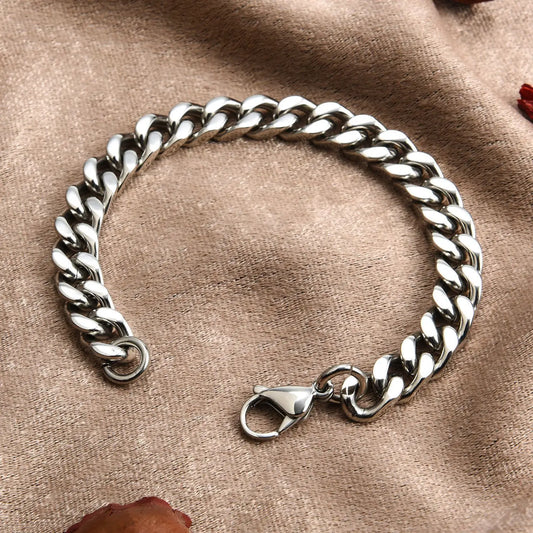 Men's Stainless Steel Cuban Link Bracelet
