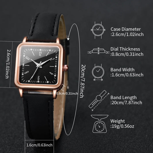 Square Fashion Luxury Ladies Watch