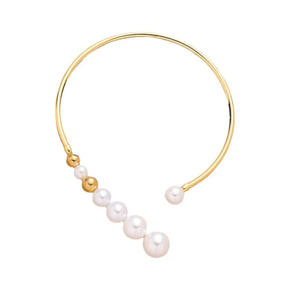 Elegant Pearl Collar Necklace