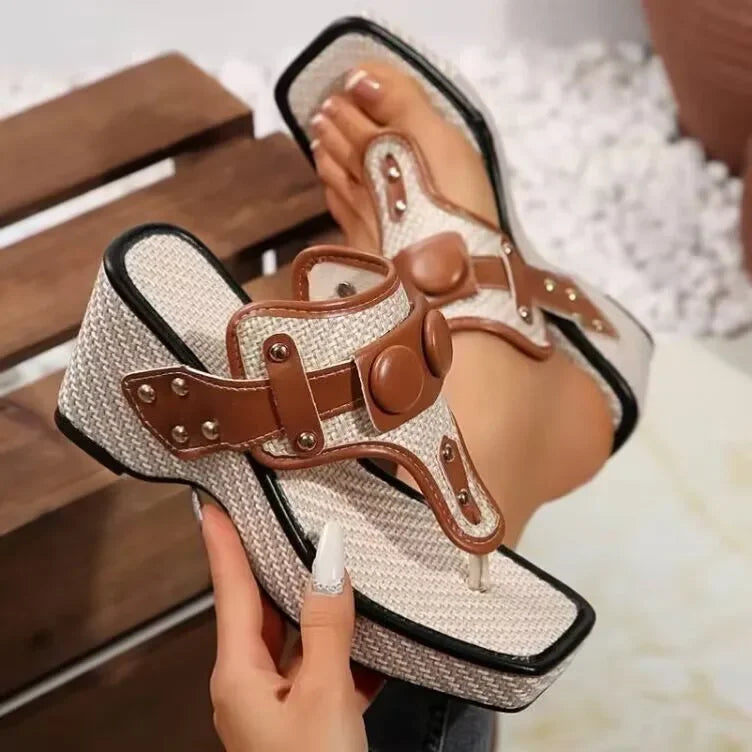 Square Platform Sandals