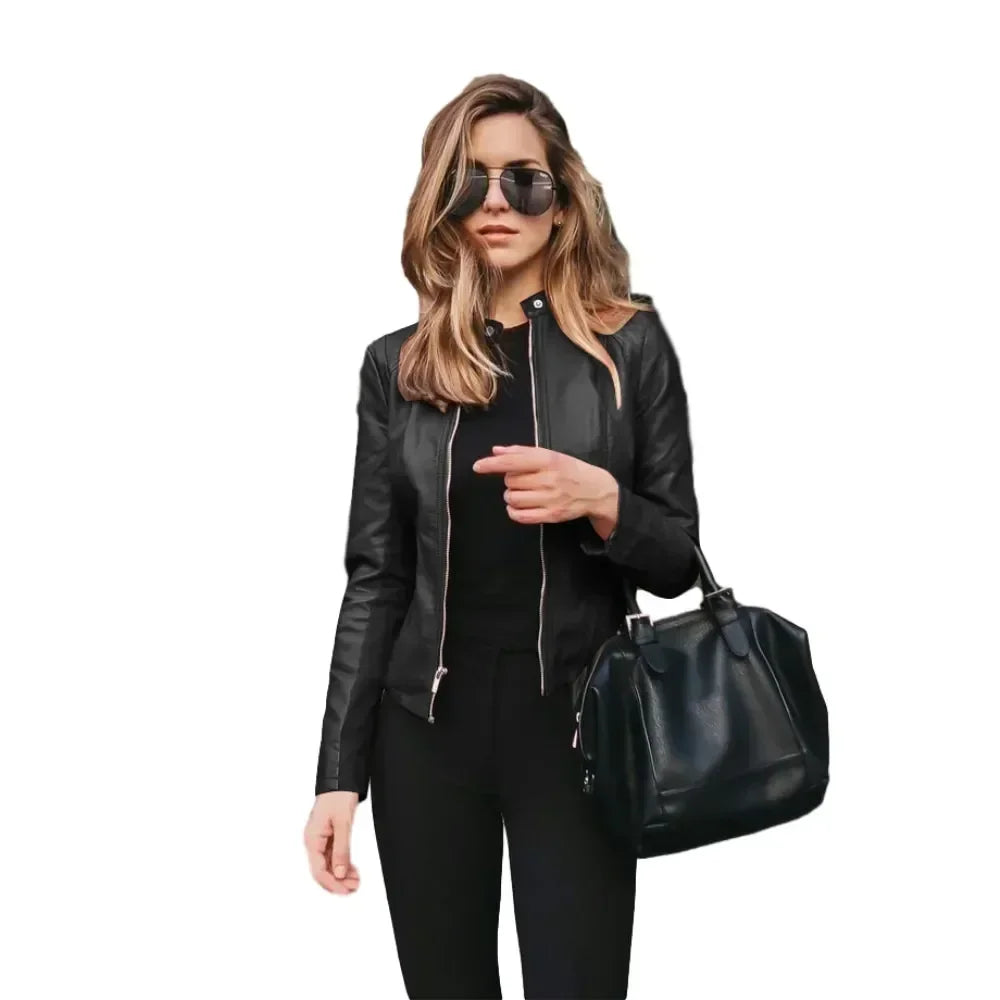 Fashionable Women's Biker Jacket