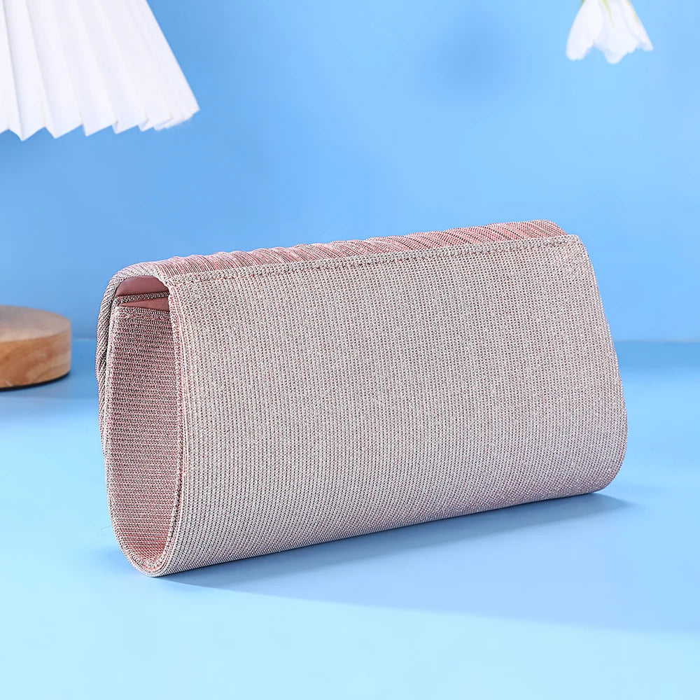Luxury Shimmer Envelope Clutch