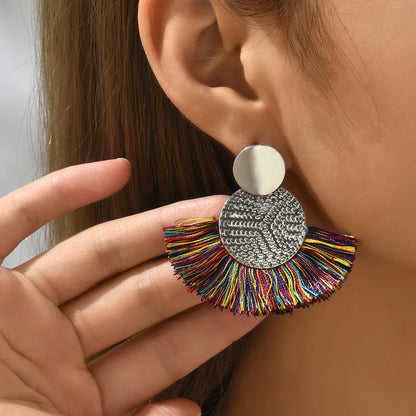 Bohemian Tassel Statement Earrings
