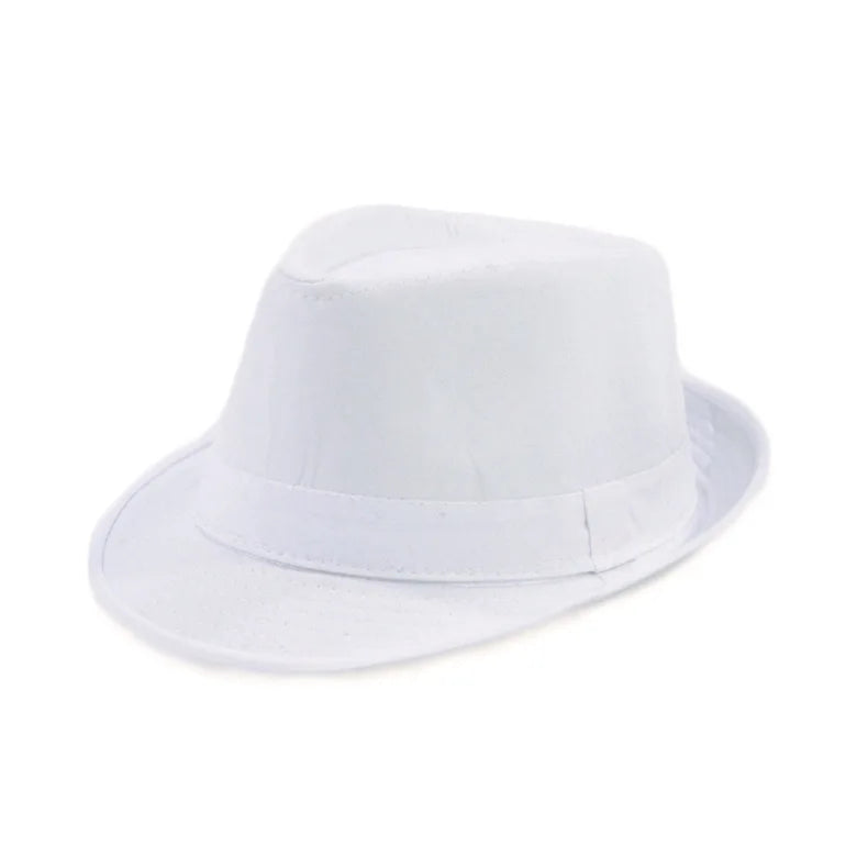 Classic Linen Fedora Hat