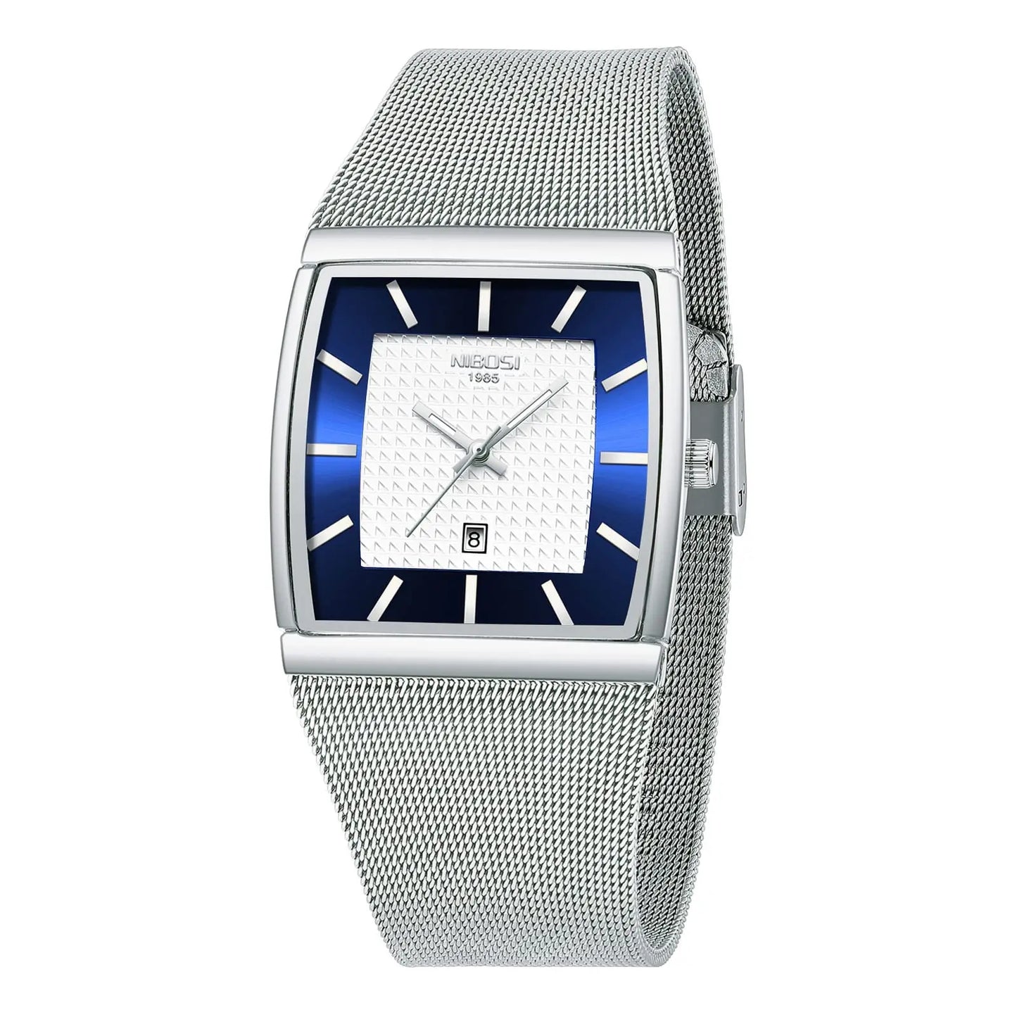 Executive Tonneau Mesh Quartz Watch