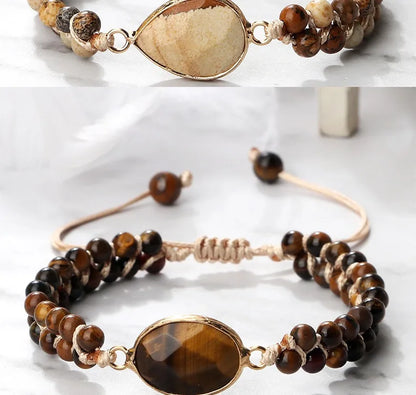 Handmade Natural Stone Beaded Bracelet