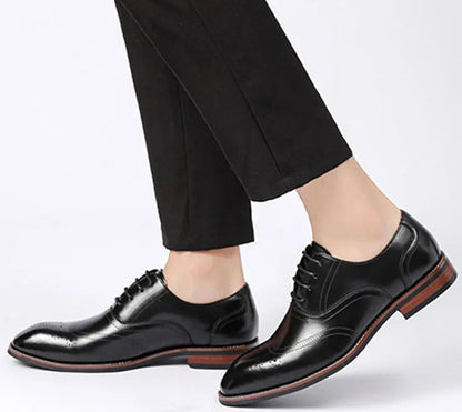 Elevate Dapper Leather Oxfords