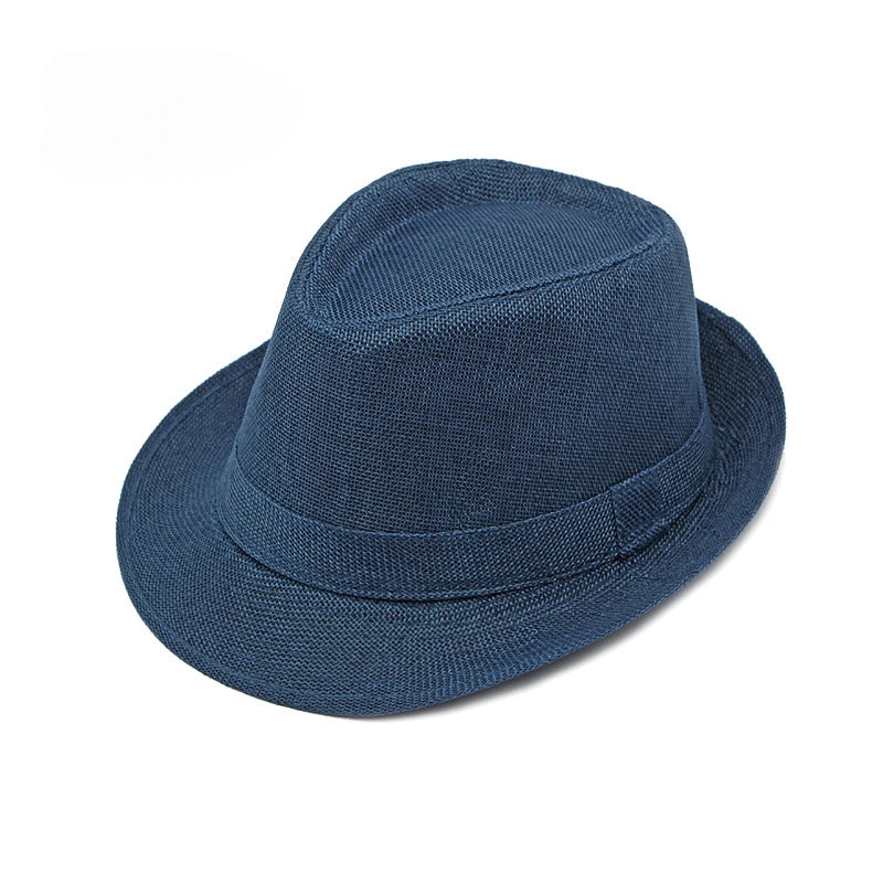 Classic Linen Fedora Hat