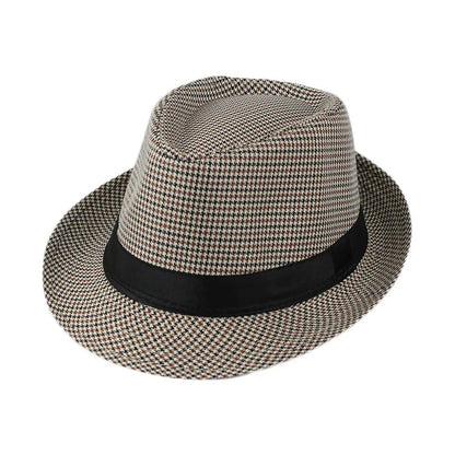 Classic Linen Fedora Hat