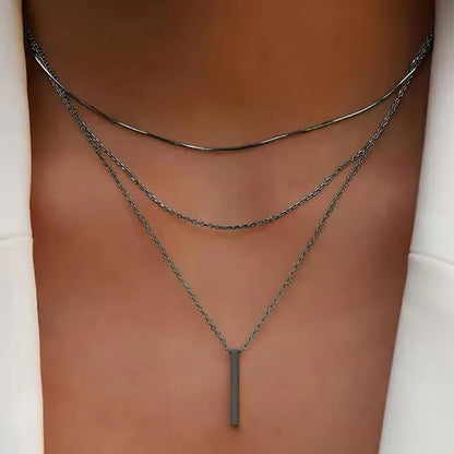 Zircon Charm Pendant Necklace