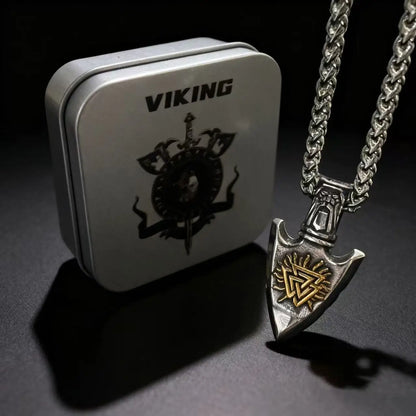 Viking Arrowhead Compass Pendant Necklace