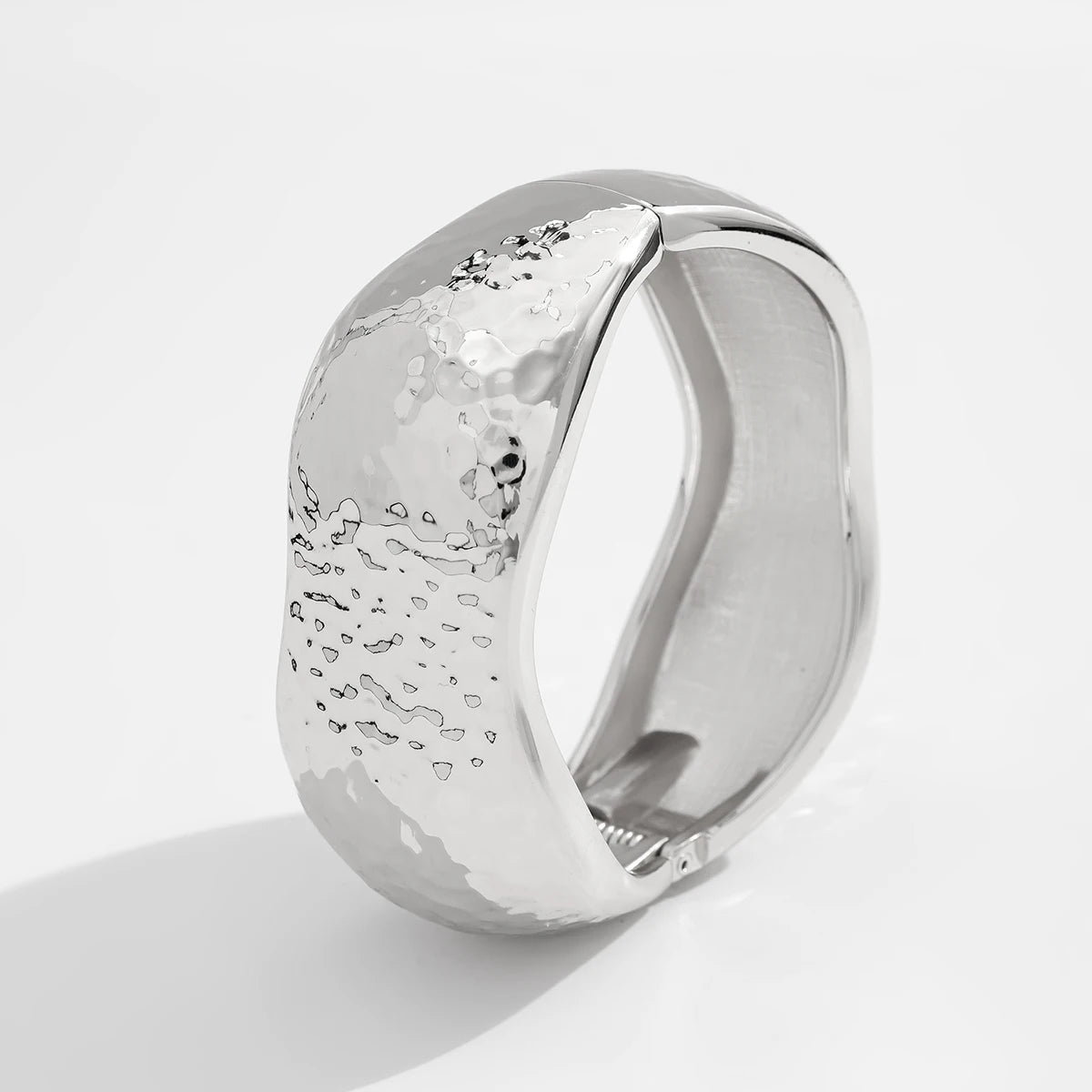 Bold Metal Statement Cuff Bracelet