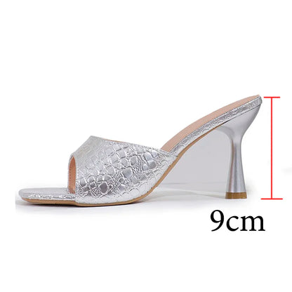 Elegant Square Toe Heels