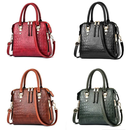 Luxury Crocodile Pattern Handbag