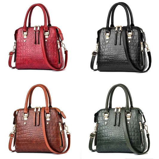 Luxury Crocodile Pattern Handbag