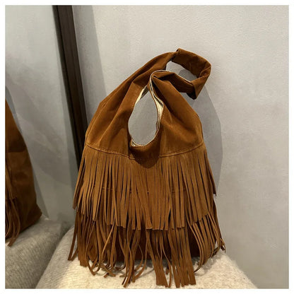 The Muse Soft Fringe Hobo Bag