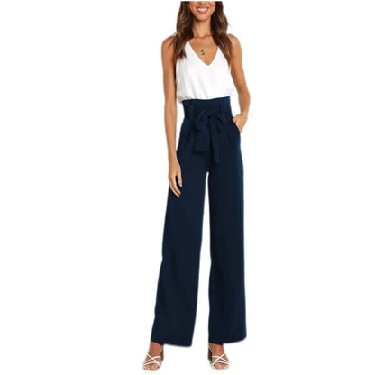 High Waist Belted Pants