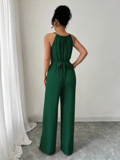Elegant Wide-Leg Summer Jumpsuit