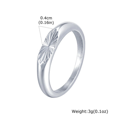 Starburst Sunray Signet Ring