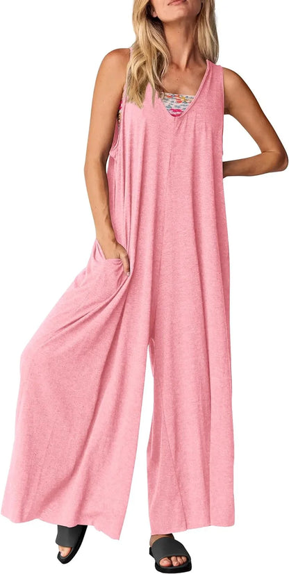Chic Sleeveless Casual Jumpsuit
