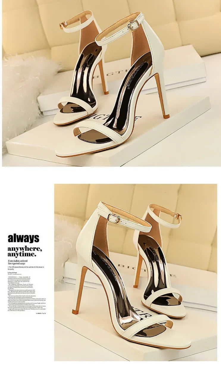 Elegant Ankle Strap Heels