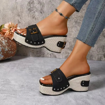 Square Platform Sandals