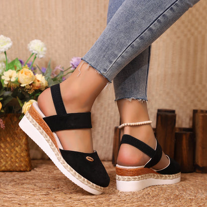 Casual Chic Gladiator Wedges