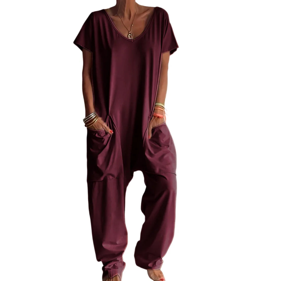 Women's Casual Baggy Pocket Jumpsuit