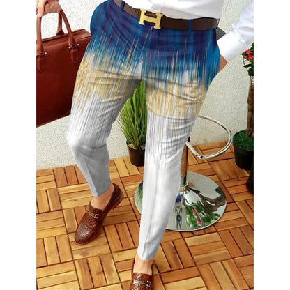 Smart Print Slim Pencil Pants