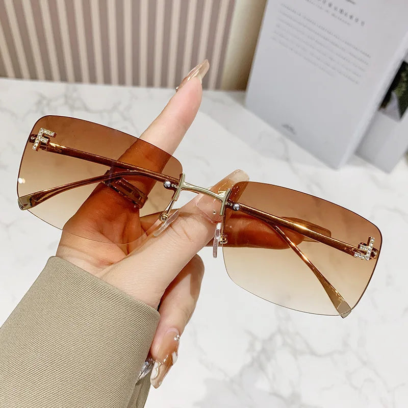 New Trend Rimless Sunglasses