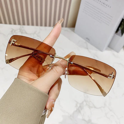 New Trend Rimless Sunglasses