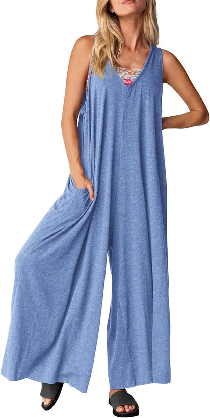 Chic Sleeveless Casual Jumpsuit