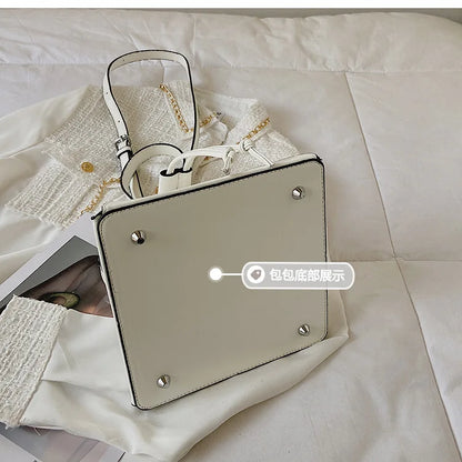 Geo Triangle Drawstring Bucket Bag