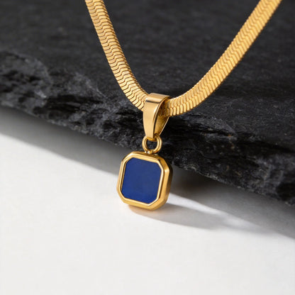 Stonecraft Herringbone Pendant Necklace