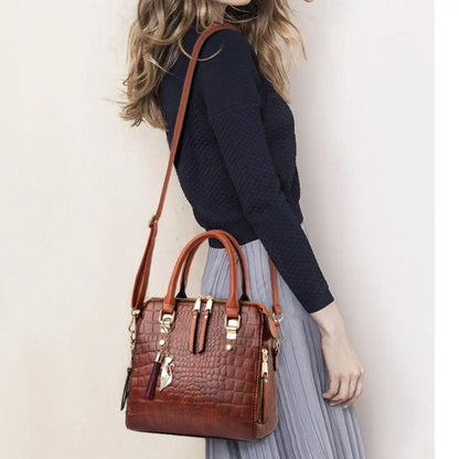 Luxury Crocodile Pattern Handbag