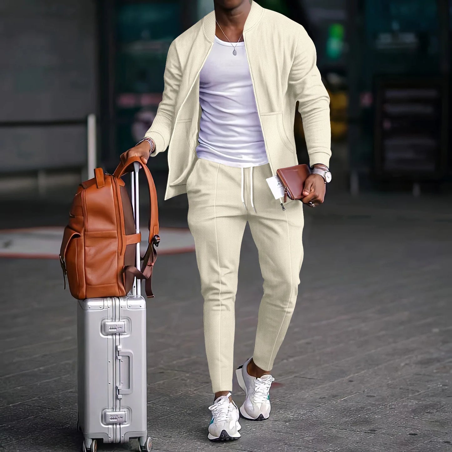 Men’s Urban Waffle Two-Piece Co-ord Set