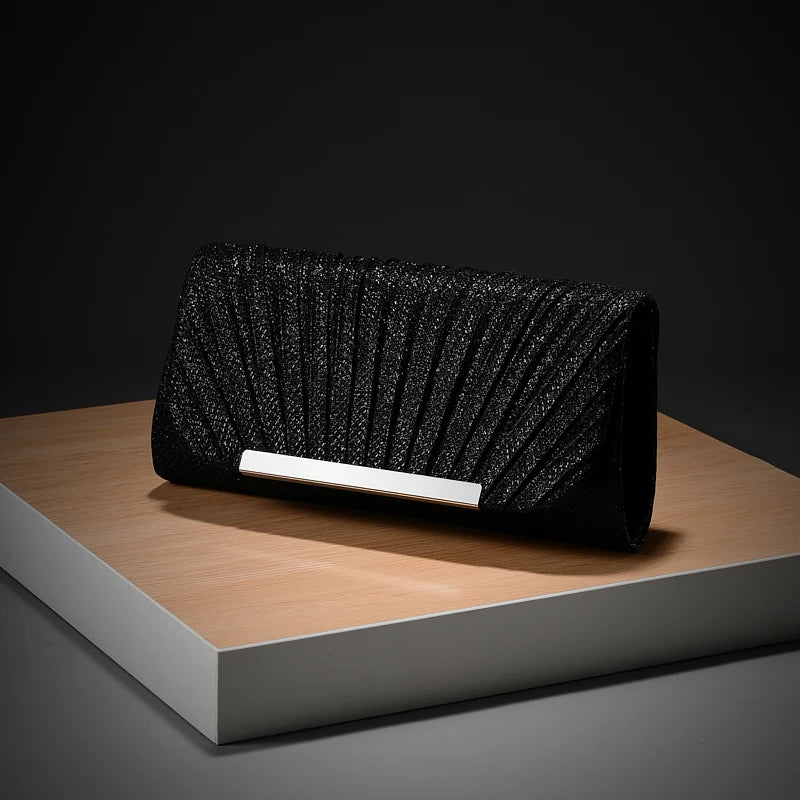 Luxury Shimmer Envelope Clutch