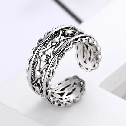 Exquisite Adjustable Sterling Silver Ring