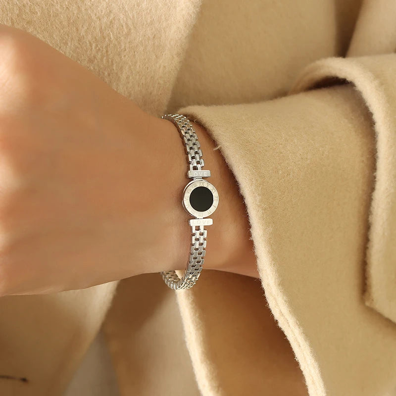 Roman Numeral Statement Bracelet