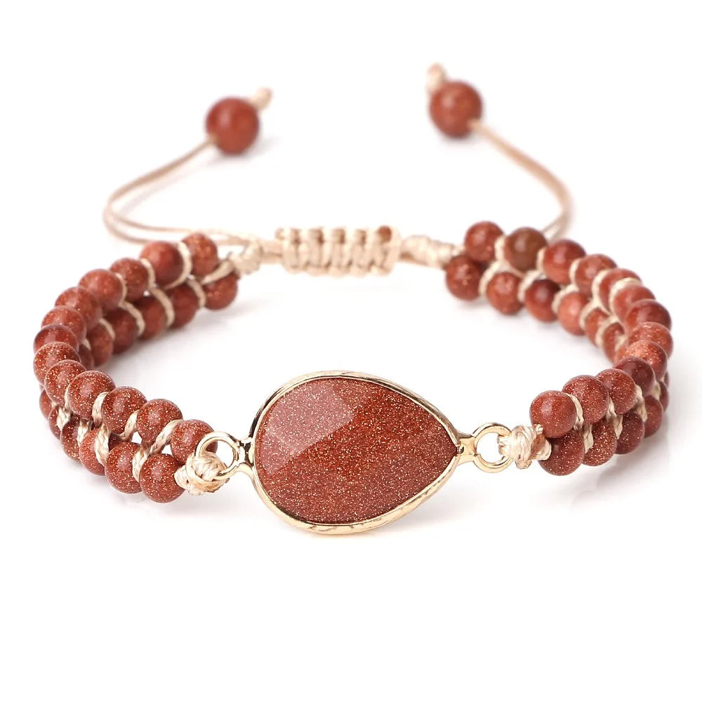 Handmade Natural Stone Beaded Bracelet