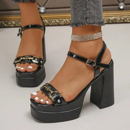 Open Toe Platform Heels