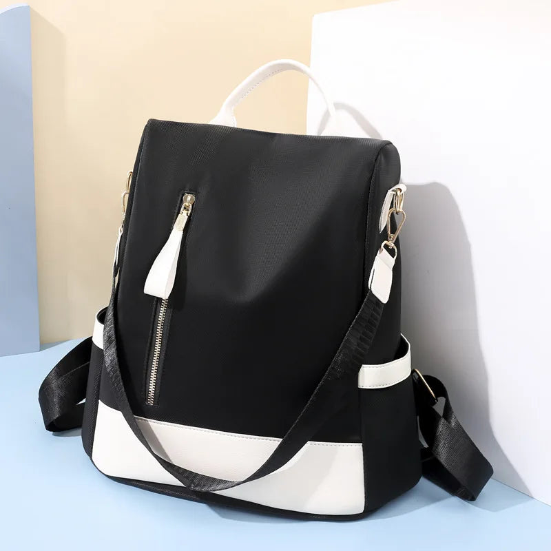 Women's Anti-Theft Leather Backpack