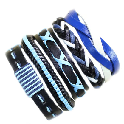 Multilayer Men's Leather Bracelets