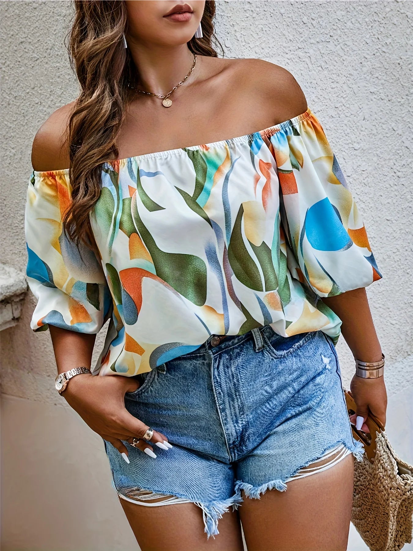 Elegant Summer Off-Shoulder Top