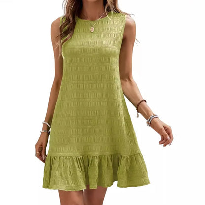 Breezy Ruffle-Hem Shift Dress