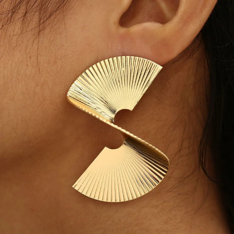 Golden Statement Earrings Collection