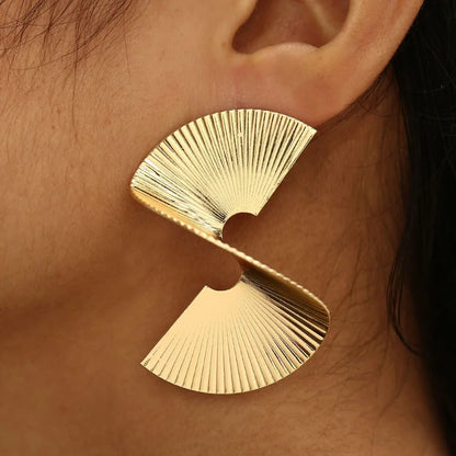 Golden Statement Earrings Collection